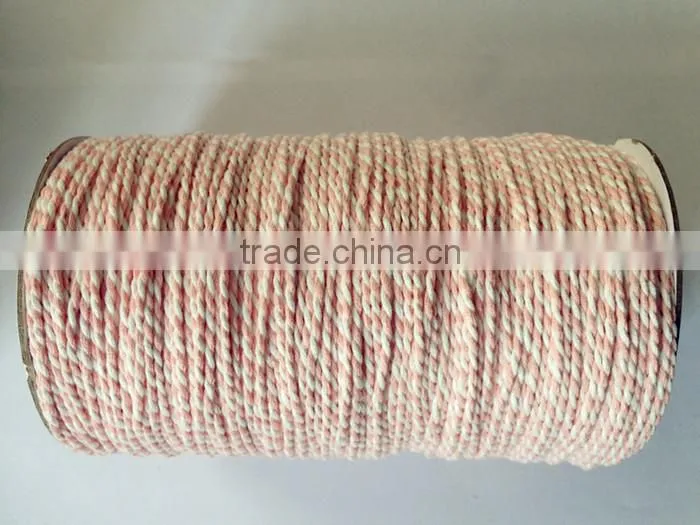 Colorful christmas twisted cord paper rope wholesale