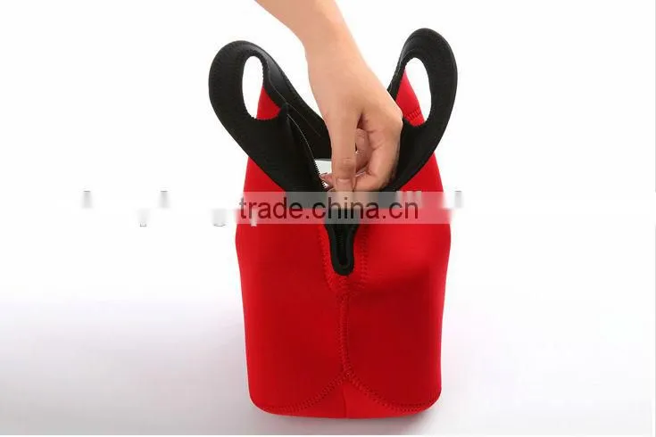 promotional Christmas gifts, eco-friendly Neoprene Lunch tote with straps