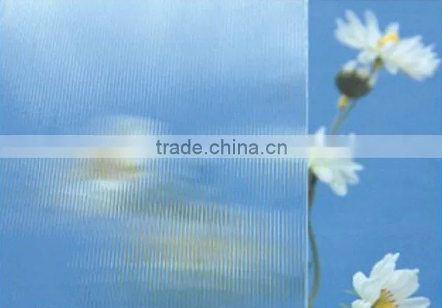 2-19mm Low-iron Transparent Patterned glass