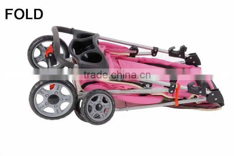 dark blue 4wheels pet dog cat stroller