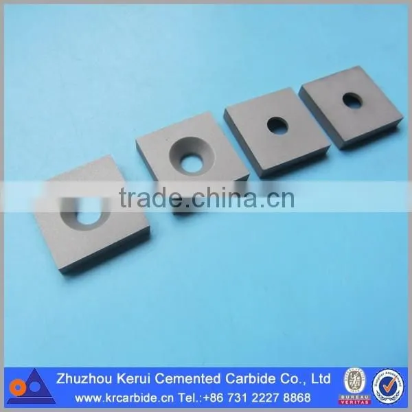 Blank of tungsten carbide shim plate for cutting hard materials like stainless steel, cast iron and wood etc.