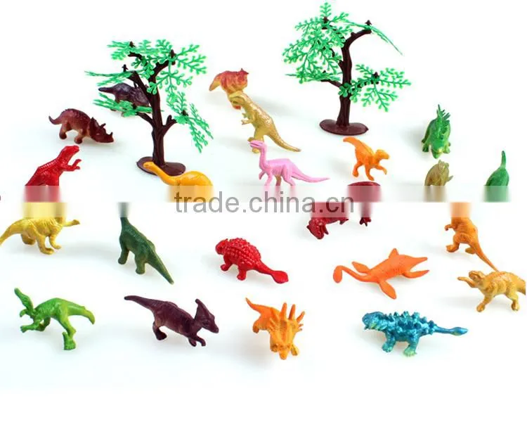 3D Mini Plastic Colorful Dinosaur Toys