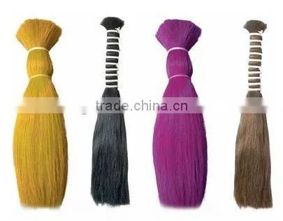 Pure Indian Human Hair Bulk/AAA Grade Pink Human Hair Bulk