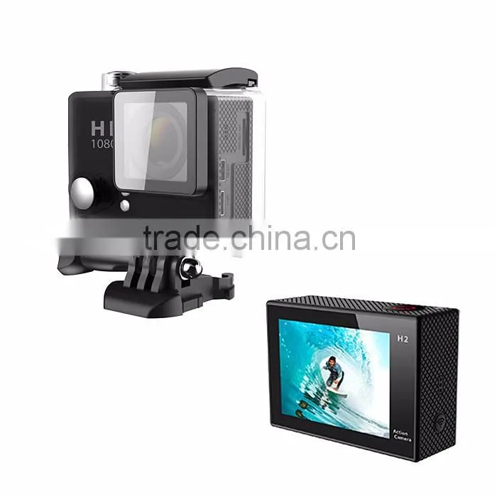H2 2016 Popular Underwater mini action DV camera 4k camera wifi sport camera