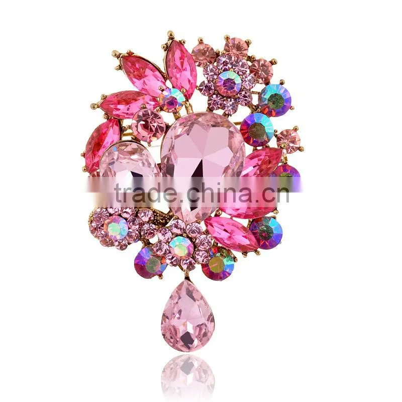 Fashion New Trend Colorfu Stone Brooch