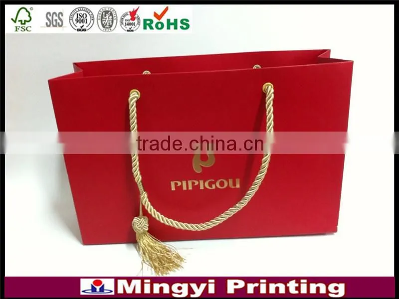 Factory direct customer design shopping paper bag with handle