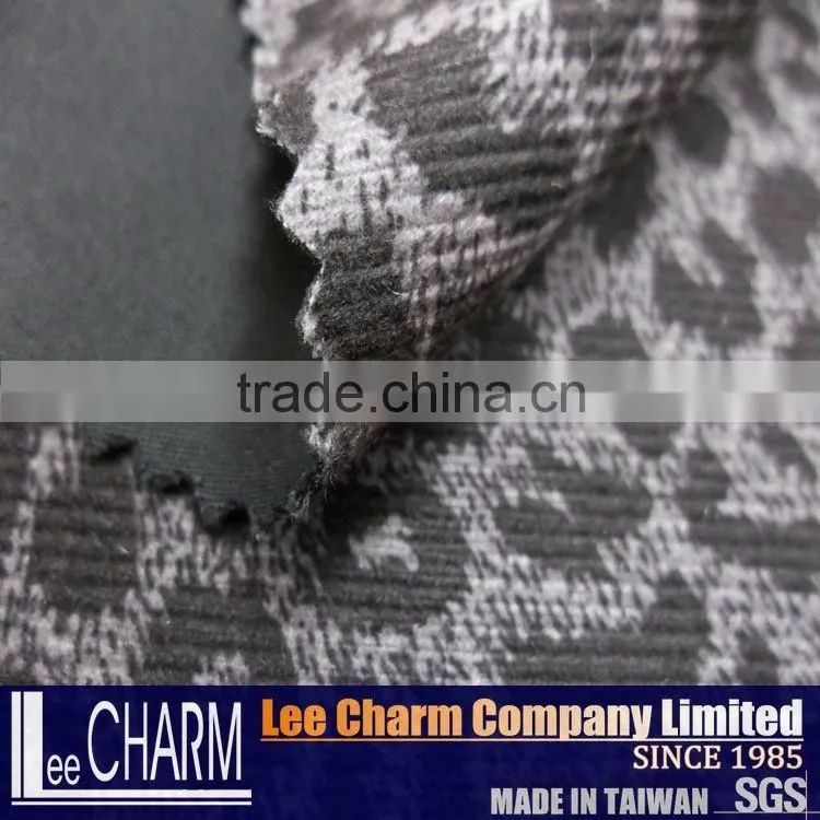 Woven Printed Leopard Pattern Cotton Lycra Fabric