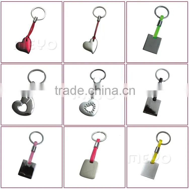 Novelty lovely Cupid double heart metal key chain for holiday gift