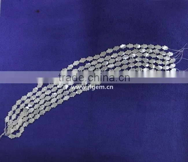 Australia Nature White Hand Shape Mother of Pearl MOP Shell Gemstone For Wedding Dresses 2014