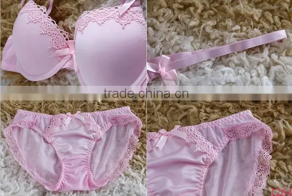 2014 new design sweet bra panty set