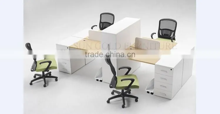 Modern wood office partition workstation design furniture (SZ-WSB381)