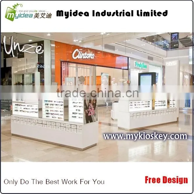 Best selling fashionable sunglass display kiosk and sunglass display stand
