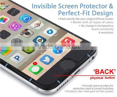 smart key tempered glass screen protector for iphone 6/6plus, added a return key on the screen protector