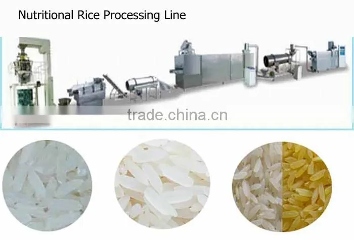 Extrusion reforced rice machines