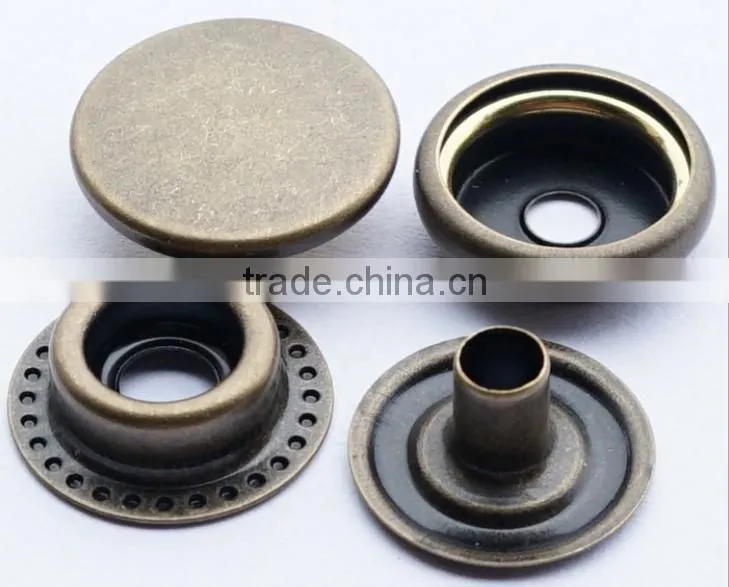 Sedex Audited Factory 2 Pillar Metal Popper Press Snap Studs Button