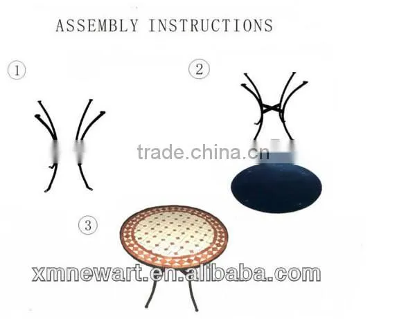 outdoor table garden furniture metal table
