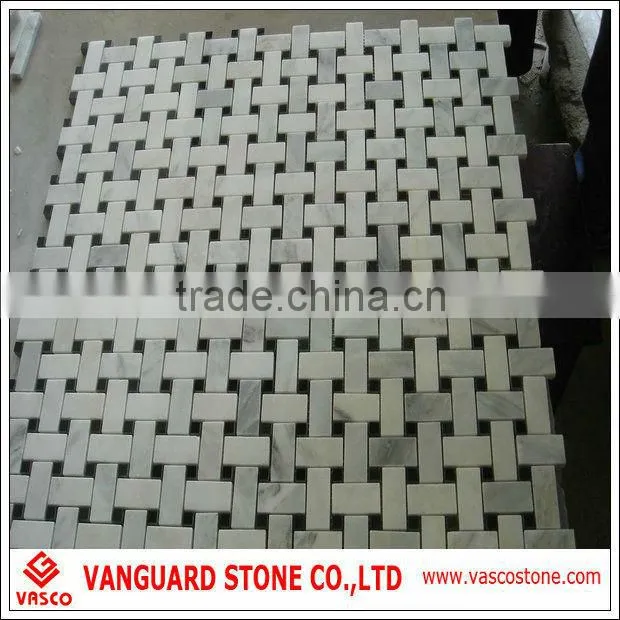 White marble mosaics in stocks