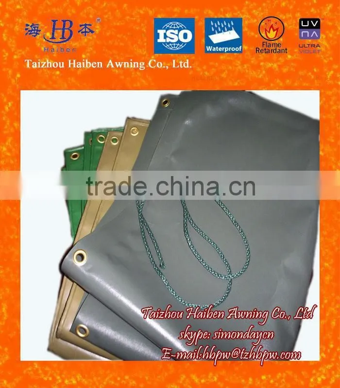 PVC Truck Tarp With Metal Rings