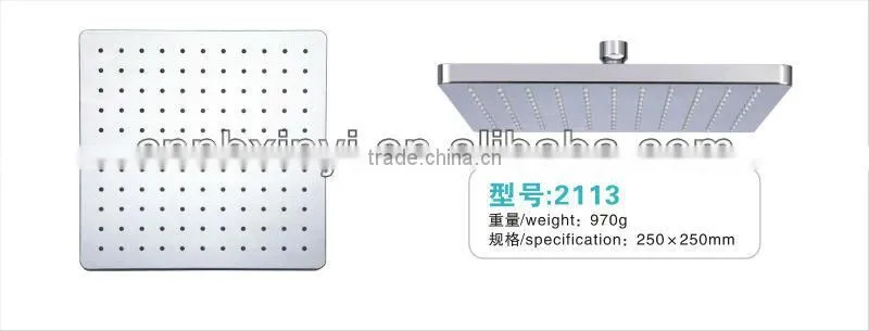 250x250mm XINDEYI plastic pull out shower head