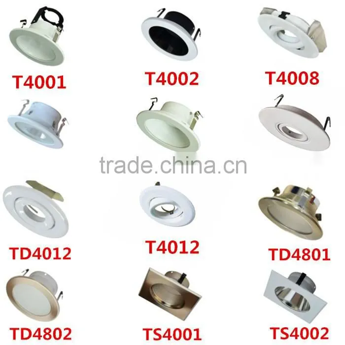 Iron material pot light with connecting bracket fit for led trim etl listed