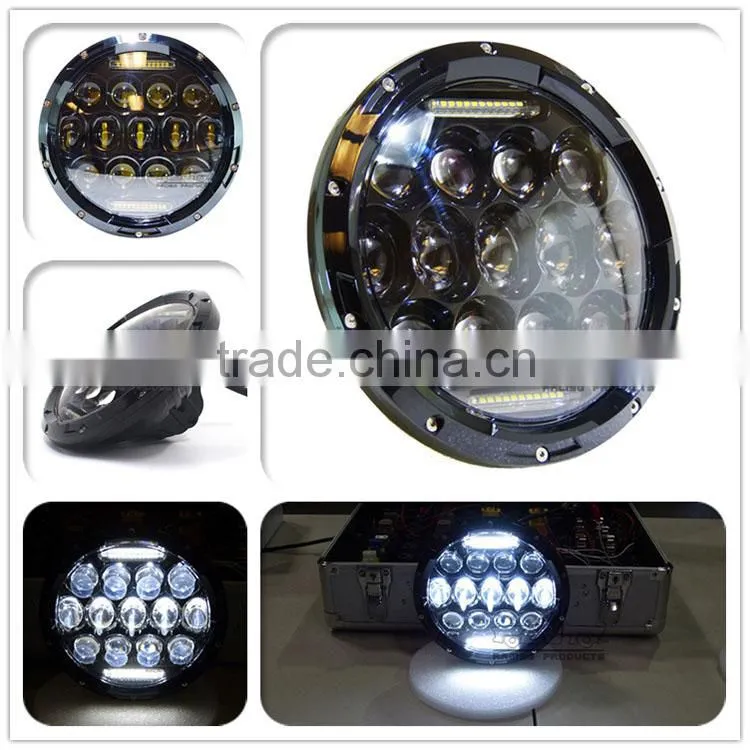 BJ-HL-016 Top Sale 75w 7 inch Round HID LED Jeep Wrangler Headlight