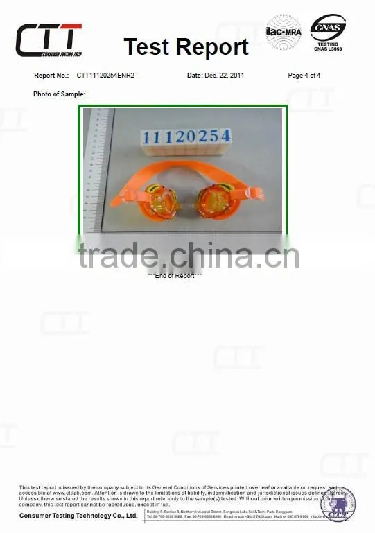 2016 Cheap waterproof swim goggles kids wholesale