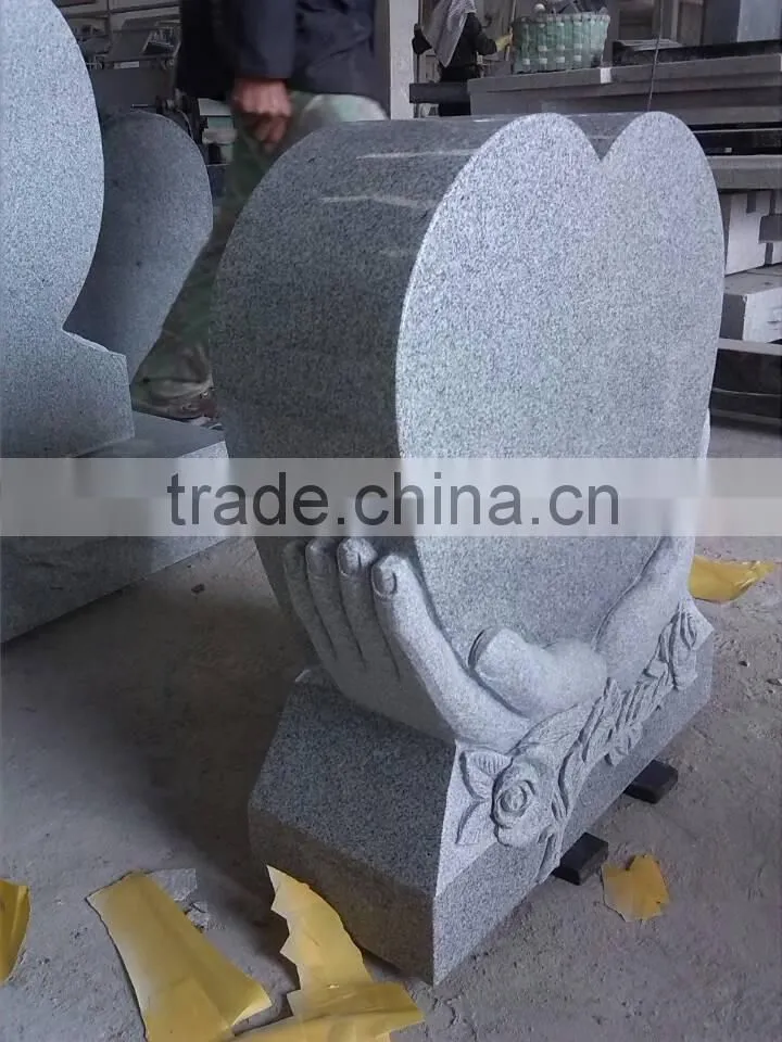 American style heart shaped headstones