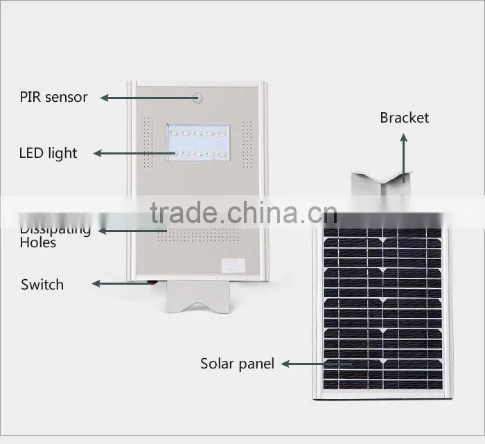 Solar street light LED light GH-SRL-008-010-012