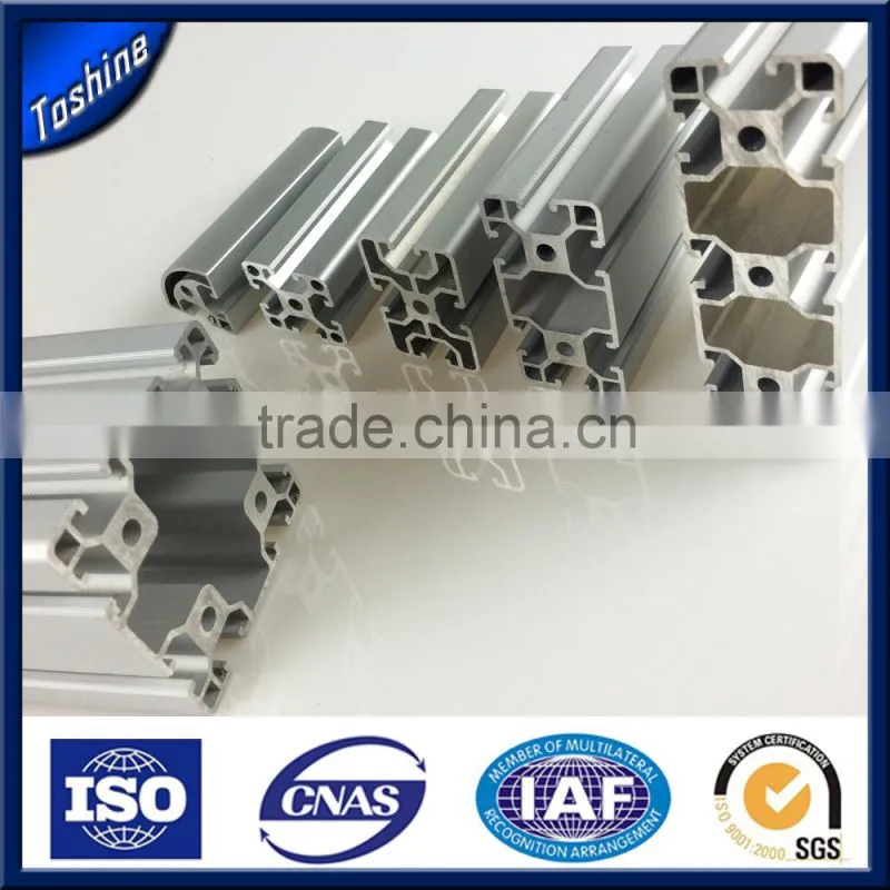 6063 T5 Clear Anodized Wardrobe Door Aluminum Profile