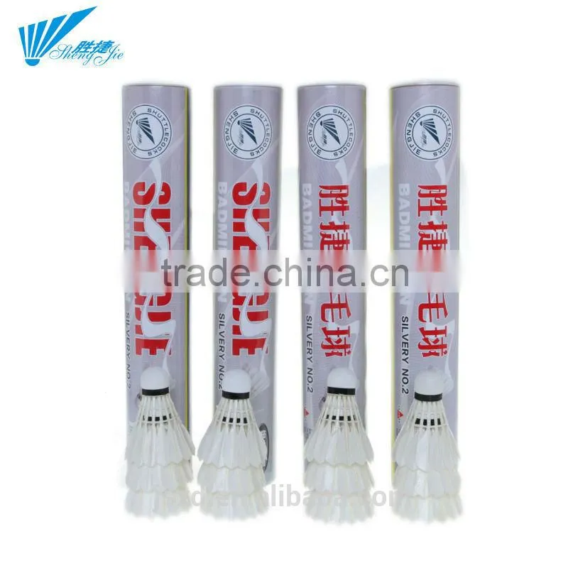 Durable Cheap Aeroplane Cigu Duck Feather Shuttlecock Badminton