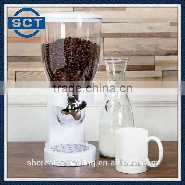 Single Cereal Dispenser Dry Cereal Kitchen Food Snack Storage Dispenser