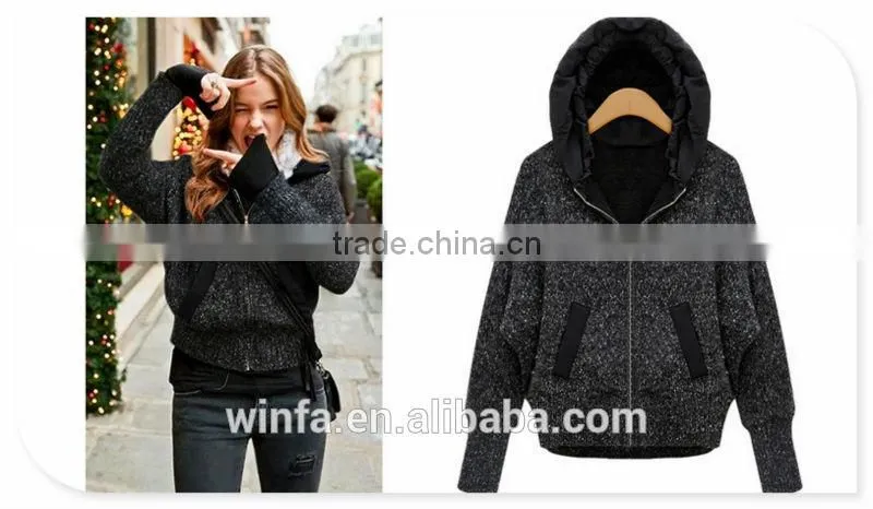 Autumn or Winter Pure Cashmere Basic Oversize Women's Cape Knit Top Batwing Cardigan Sweater Coat Black