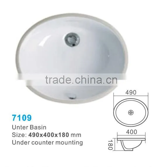 hot sell Chaozhou ceramic under counter basin,art basin