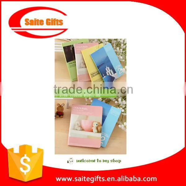 Leather cover notebook with round corners