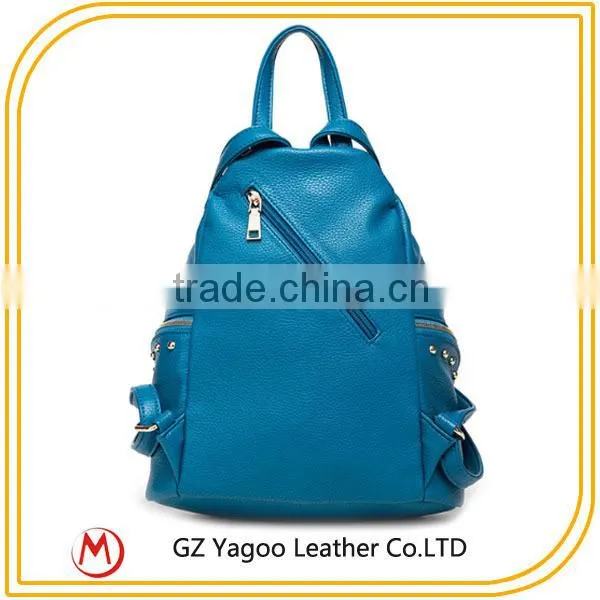 China Manufacturer wholesale school backpack / leather school backpack