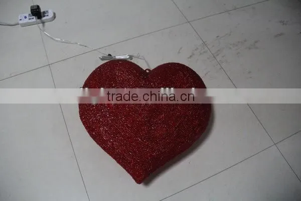 3D LED christmas acrylic heart motif light