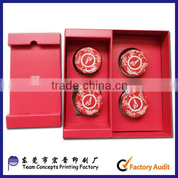 spice red display box with PVC window