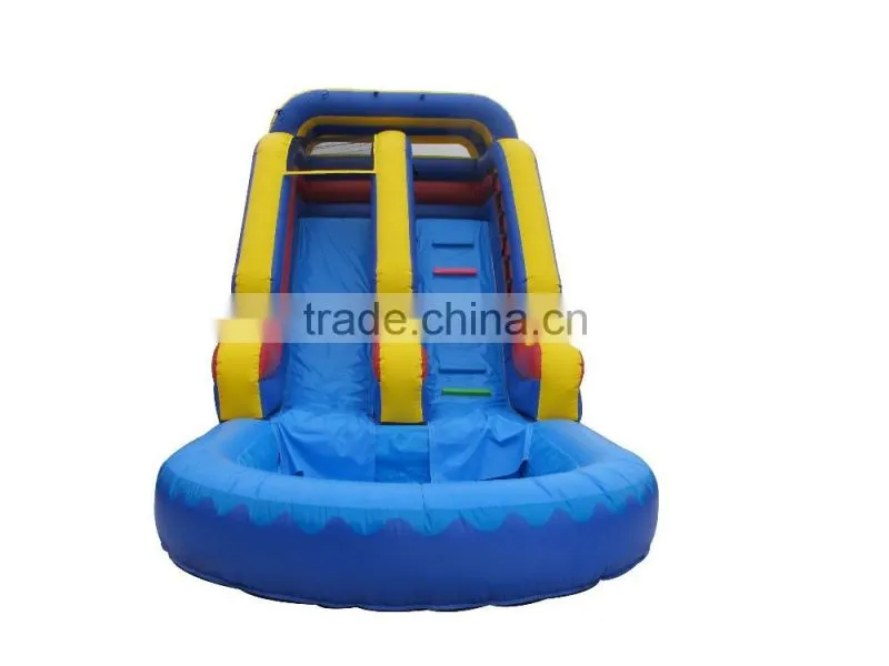 commercial grade water slide with pool, cheap water slides for sale