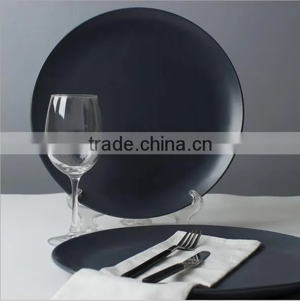 Pasta Pircular Flat Large Steak Dinner Plate Hotel Restaurant Ceramic Tableware SJ-0041