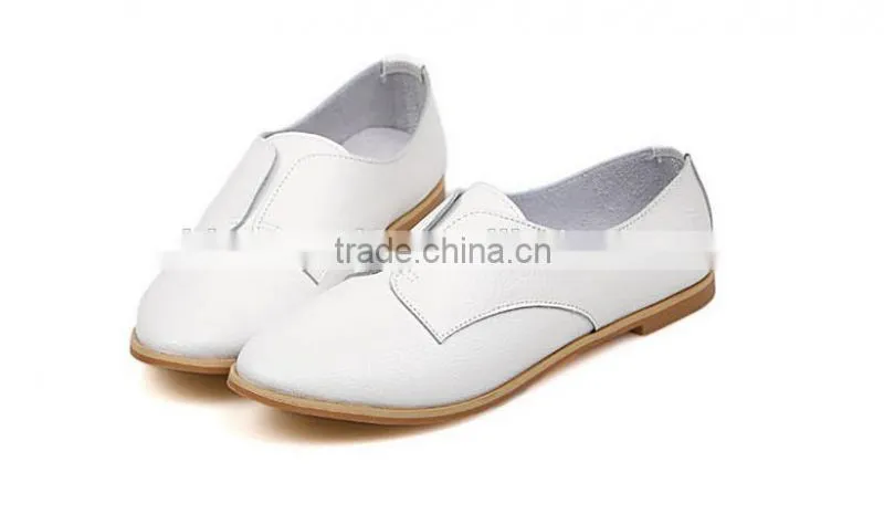2015 New arrival women flat shoes women leather shoes with wholesale price