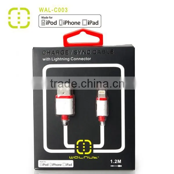 walnut brand high quality high power mfi certified cable