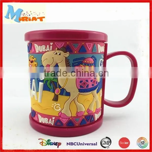 Plastic pp type insulated double walled coffee mugs