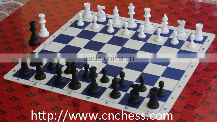 Silicone chess set with silicone chess board