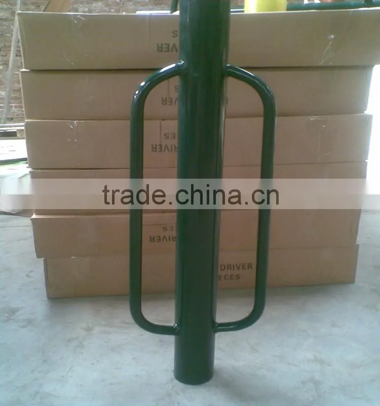 cheap powder coated manual hand fence post driver