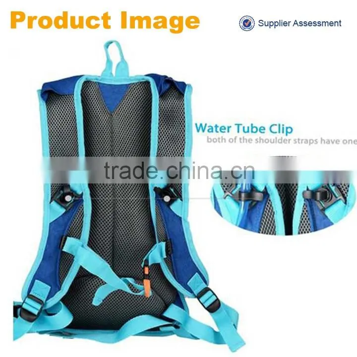 China supplier funky portable hydration backpack with bladder, custom backpack