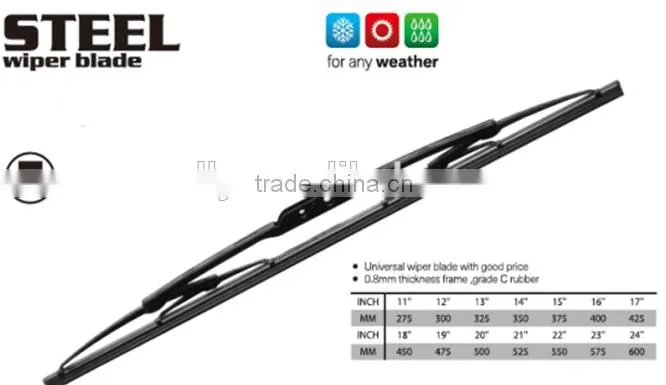 Car parts accessories niversal type Car Universal Windshield Wiper Blade