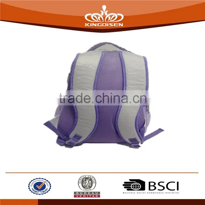 2015 exquisite decoration pale purple PVC women backpack