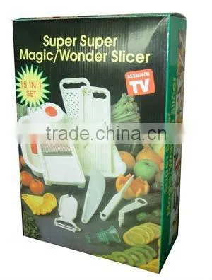 2015 PLASTIC MULTI VEGETABLE MAGIC/WONDER SLICER/VEGETABLE GRATER