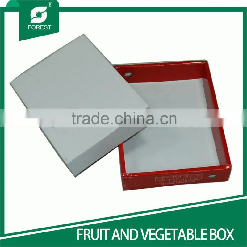 CHINA SUPPLIER PROVIDED 2 PIECES CARDBOARD FRUITS PACKAGING BOXES WITH CUSTOM PRINTS
