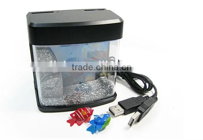 Mini USB Desktop Artificial Fish Tank Aquarium